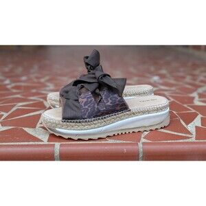 Free People Chapmin Ribbon Espadrilles Platform Sandals-Brown Suede-Sz 40/10